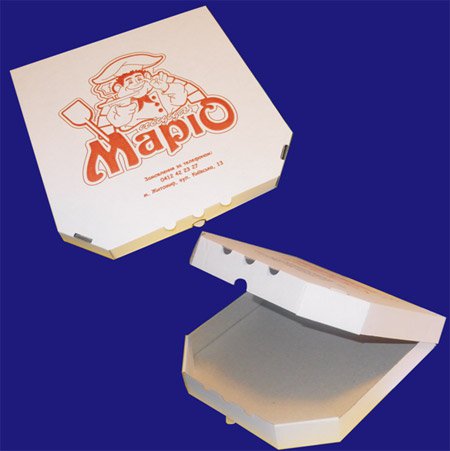 упаковка з гофрокартону для піци «черепашка»